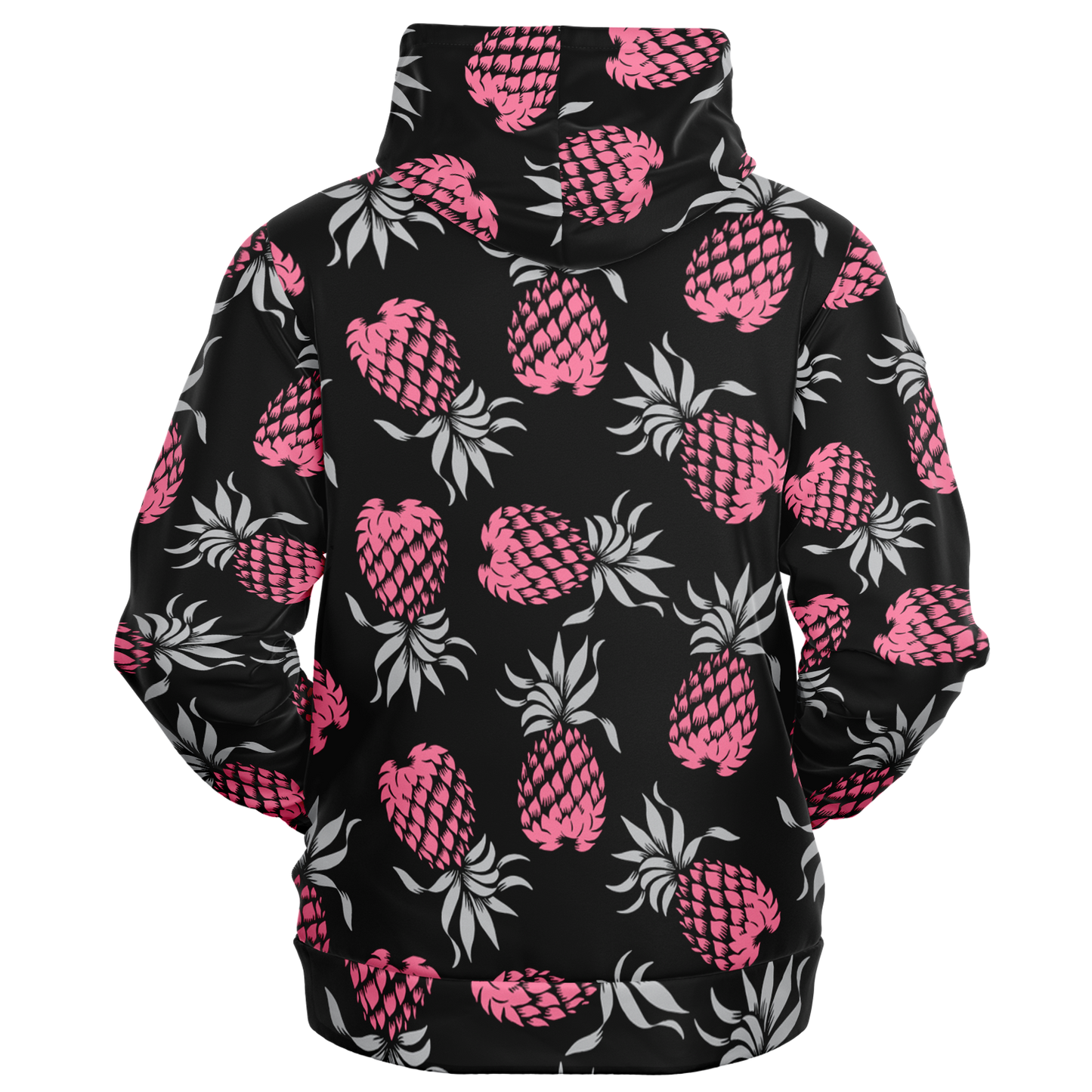 The Aloha Hoodie – Pineapples of Eternity: Black+Grey+Pink