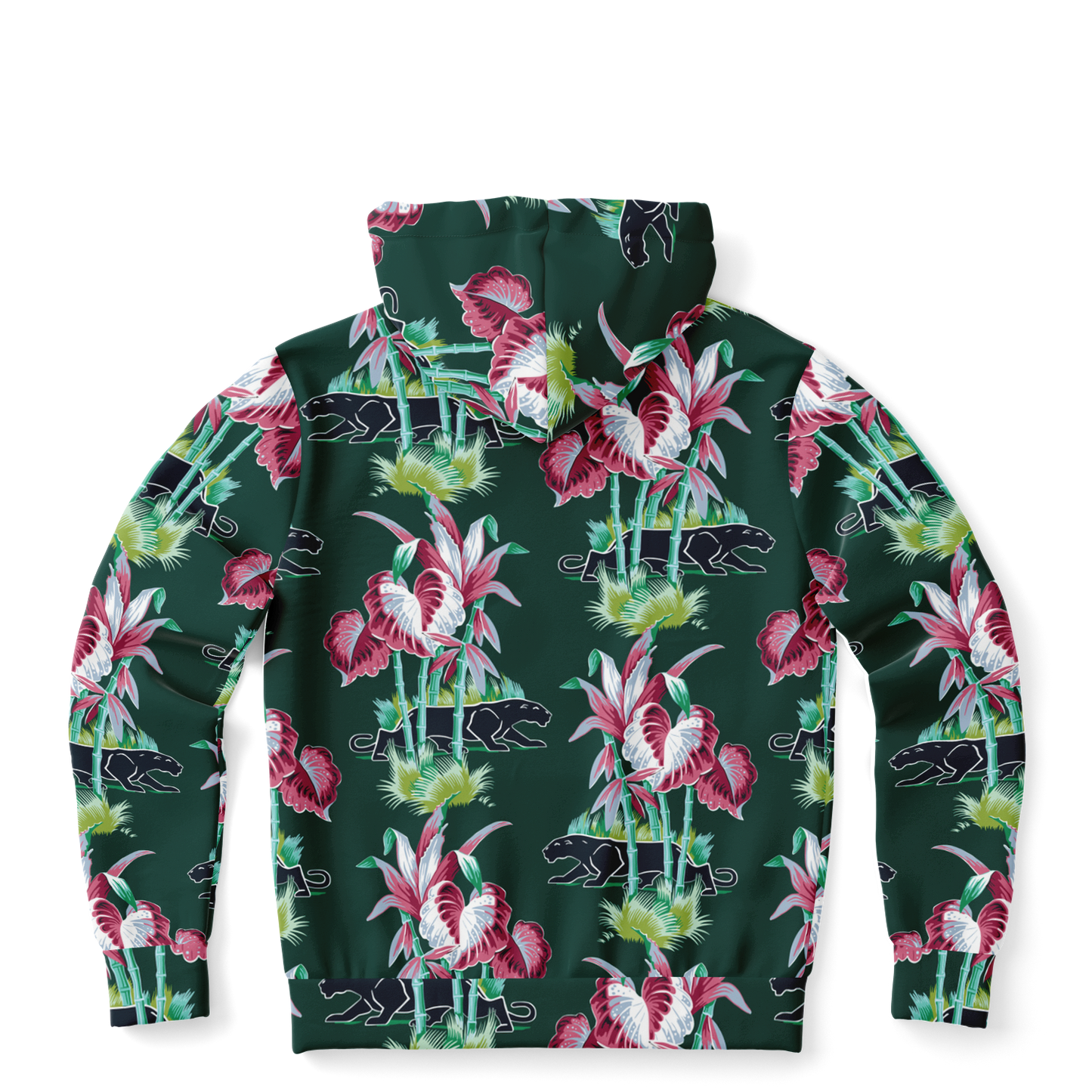The Aloha Hoodie – Jungle Cat: Dark Green+Black