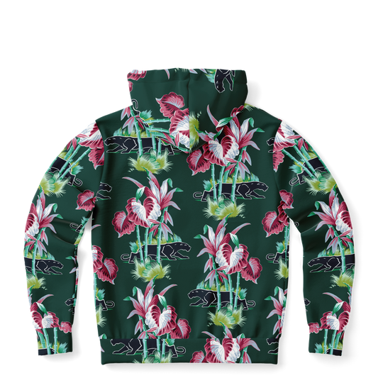 The Aloha Hoodie – Jungle Cat: Dark Green+Black