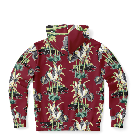 The Aloha Hoodie – Jungle Cat: Dark Red