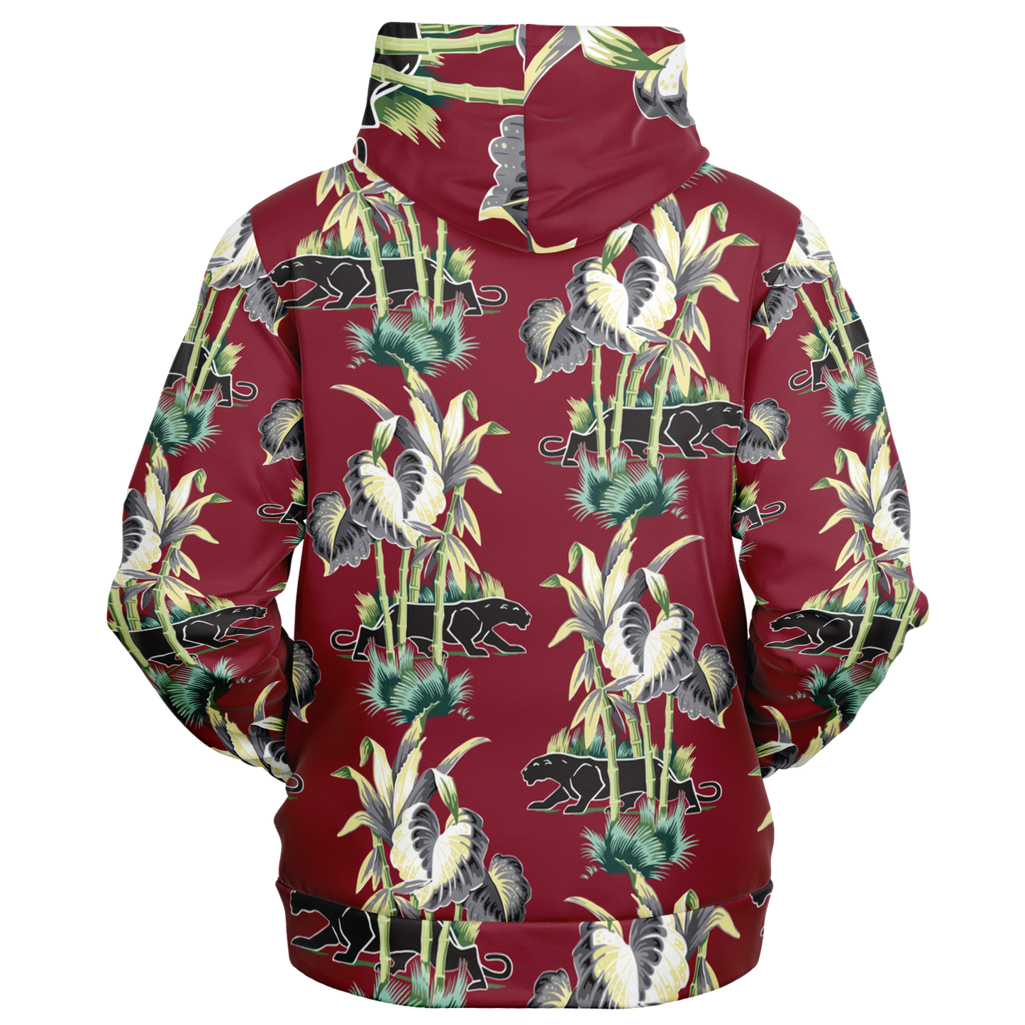The Aloha Hoodie – Jungle Cat: Dark Red