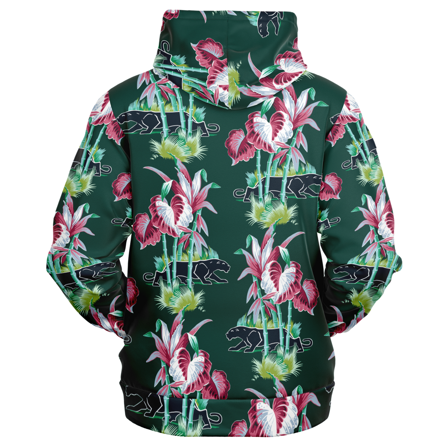 The Aloha Hoodie – Jungle Cat: Dark Green+Black