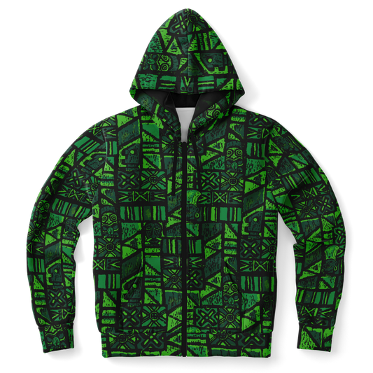 The Aloha Hoodie – Shelter Island Tapa: Fern Grotto