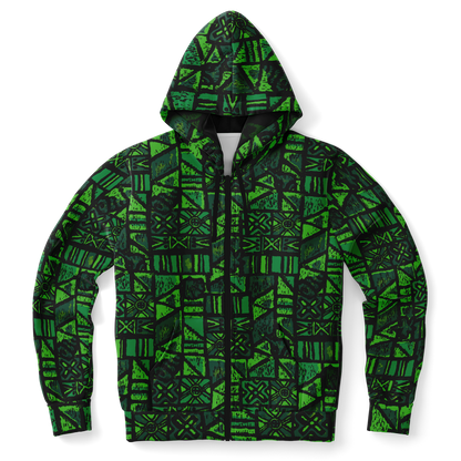 The Aloha Hoodie – OG Tapa: Fern Grotto