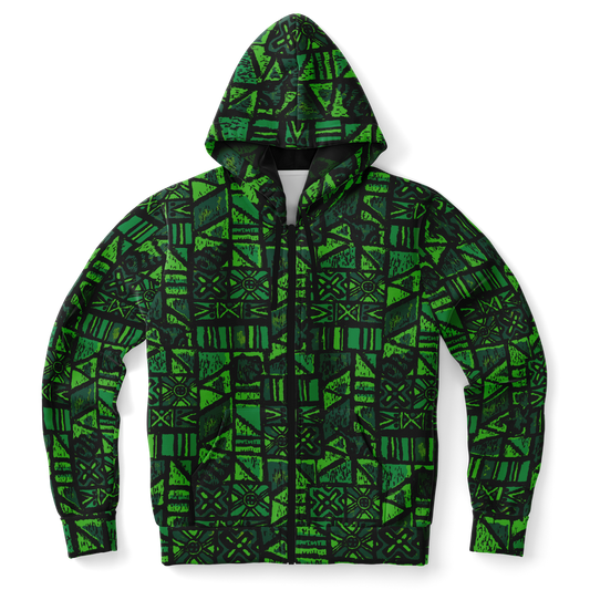 The Aloha Hoodie – OG Tapa: Fern Grotto