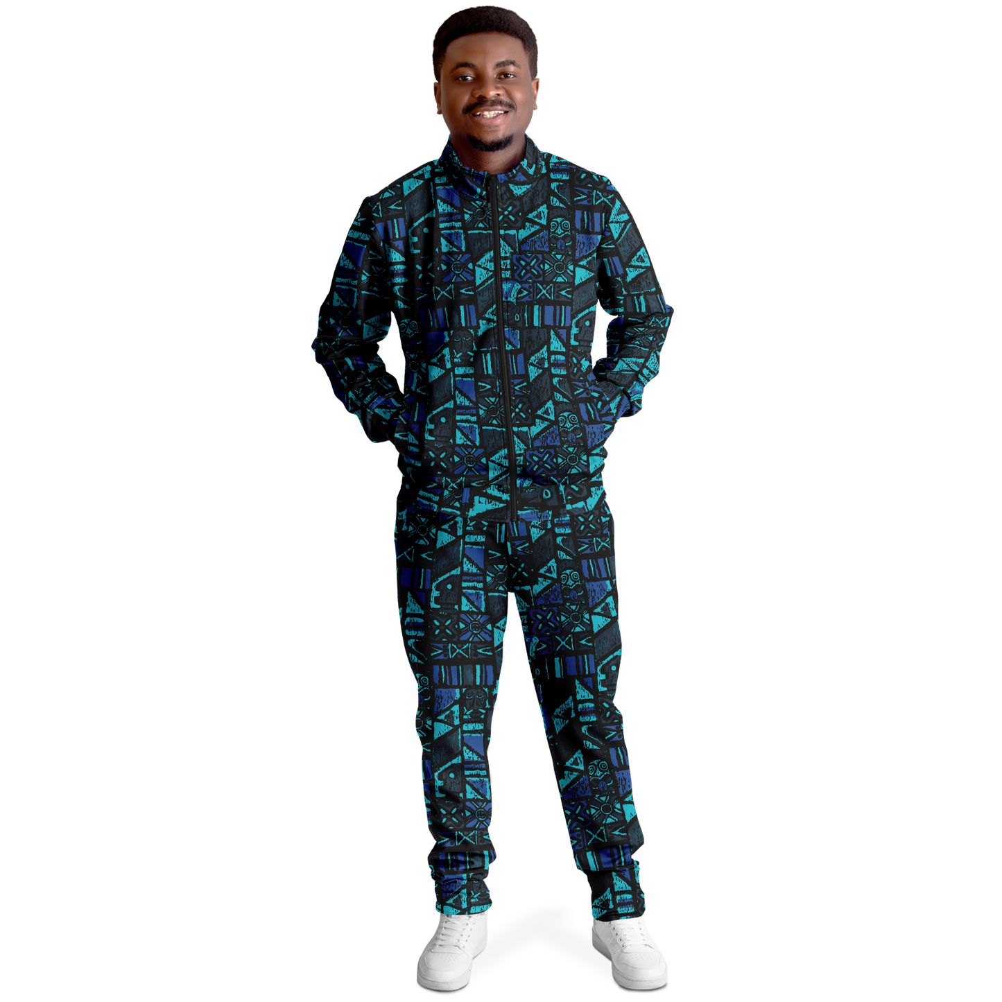 The Aloha Tracksuit – Shelter Island Tapa: Midnight Lagoon