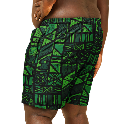 Swim Trunks – PLUS SIZE – Shelter Island Tapa: Fern Grotto
