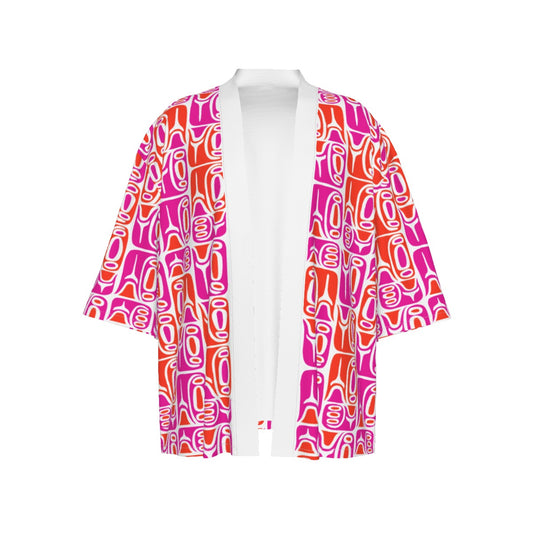 The Cabana Kimono – Circa70: Pink + Orange + White