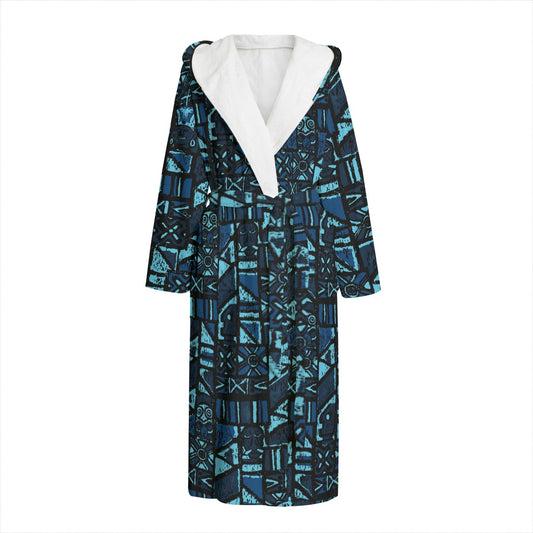 The Aloha Bathrobe – Shelter Island Tapa: Midnight Lagoon