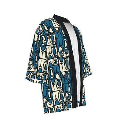 The Cabana Kimono – Circa70: Blue + White