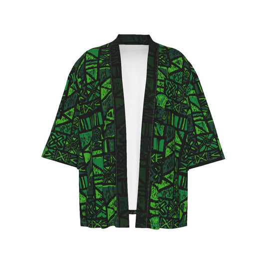 The Cabana Kimono – Shelter Island Tapa: Fern Grotto