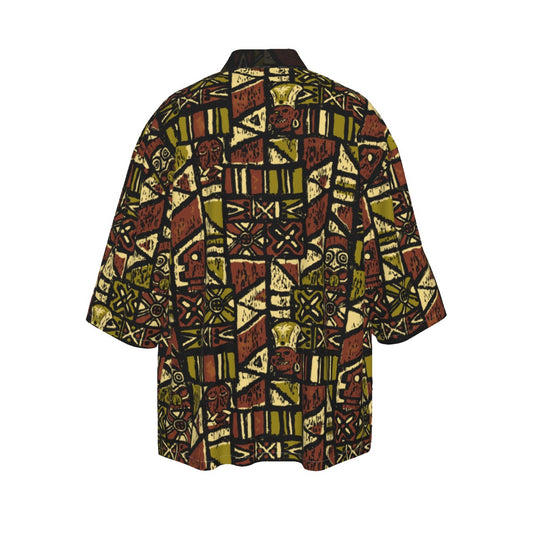 The Cabana Kimono – Shelter Island Tapa: Jungle Trail
