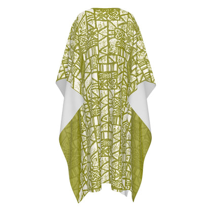 The Simple Caftan – Shelter Island Tapa: White+Olive