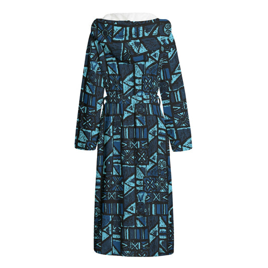 The Aloha Bathrobe – Shelter Island Tapa: Midnight Lagoon
