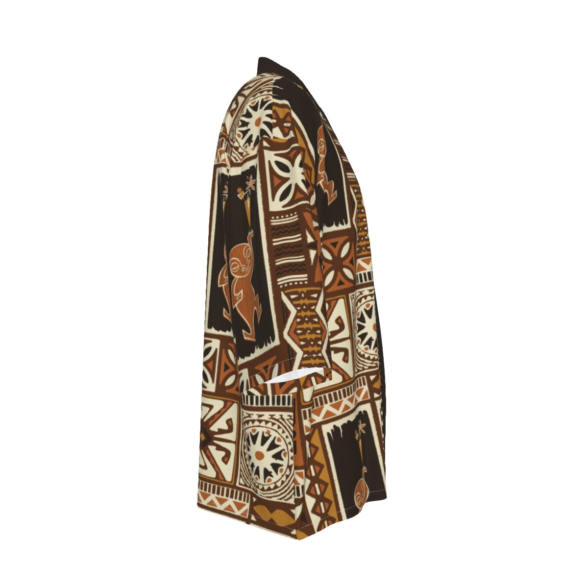 Cabana Kimono - Lucky Tiki: Brown + Orange