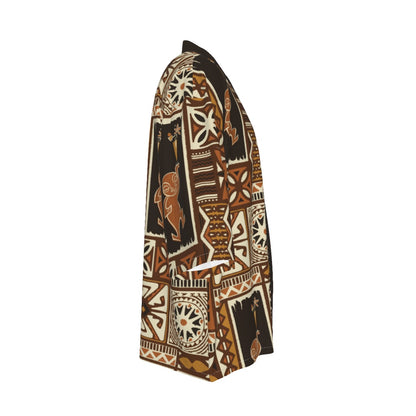 Cabana Kimono - Lucky Tiki: Brown + Orange