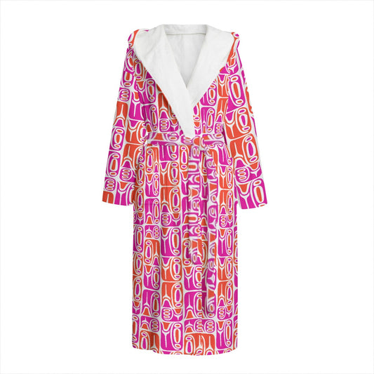 The Aloha Bathrobe – Circa70: Pink + Orange + White