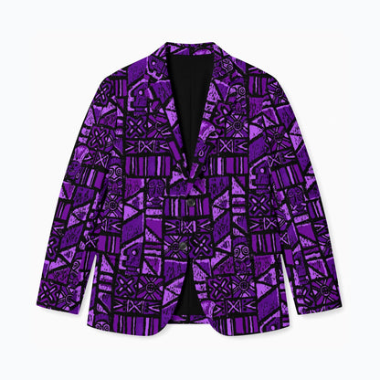 Aloha Blazer-Shelter Island Tapa: Purple