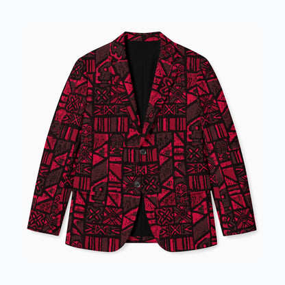 Aloha Blazer-Shelter Island Tapa: Red