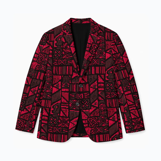 Aloha Blazer-Shelter Island Tapa: Red