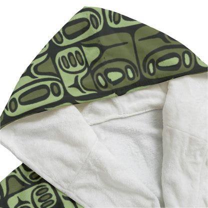 The Aloha Bathrobe – Circa70: Dark Green + Light Green