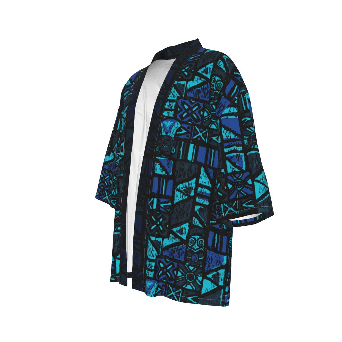 The Cabana Kimono – Shelter Island Tapa: Midnight Lagoon