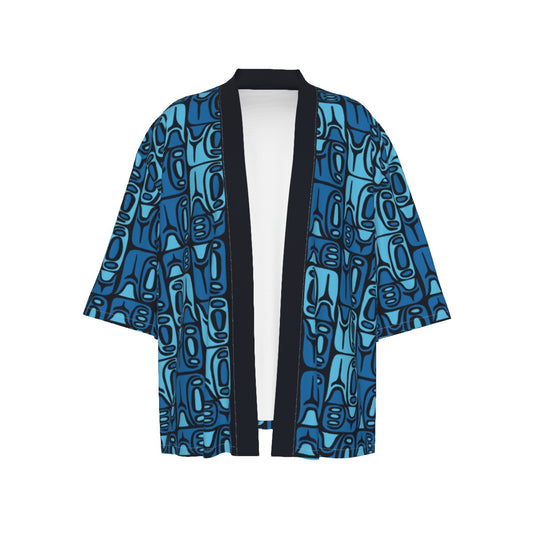 The Cabana Kimono – Circa70: Dark Blue + Light Blue