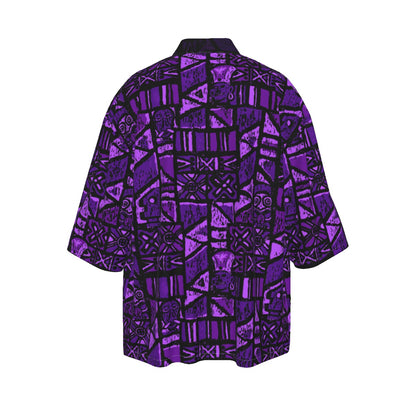 The Cabana Kimono – Shelter Island Tapa: Passion Flower