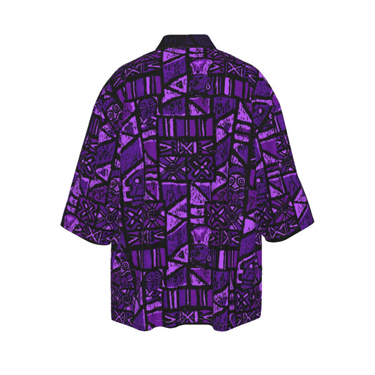 The Cabana Kimono – Shelter Island Tapa: Passion Flower