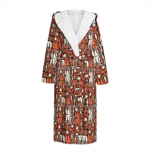 The Aloha Bathrobe – Circa70: Orange + White