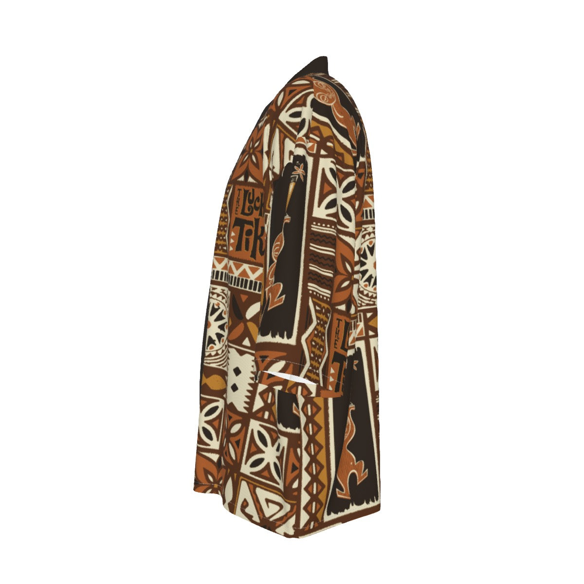 Cabana Kimono - Lucky Tiki: Brown + Orange