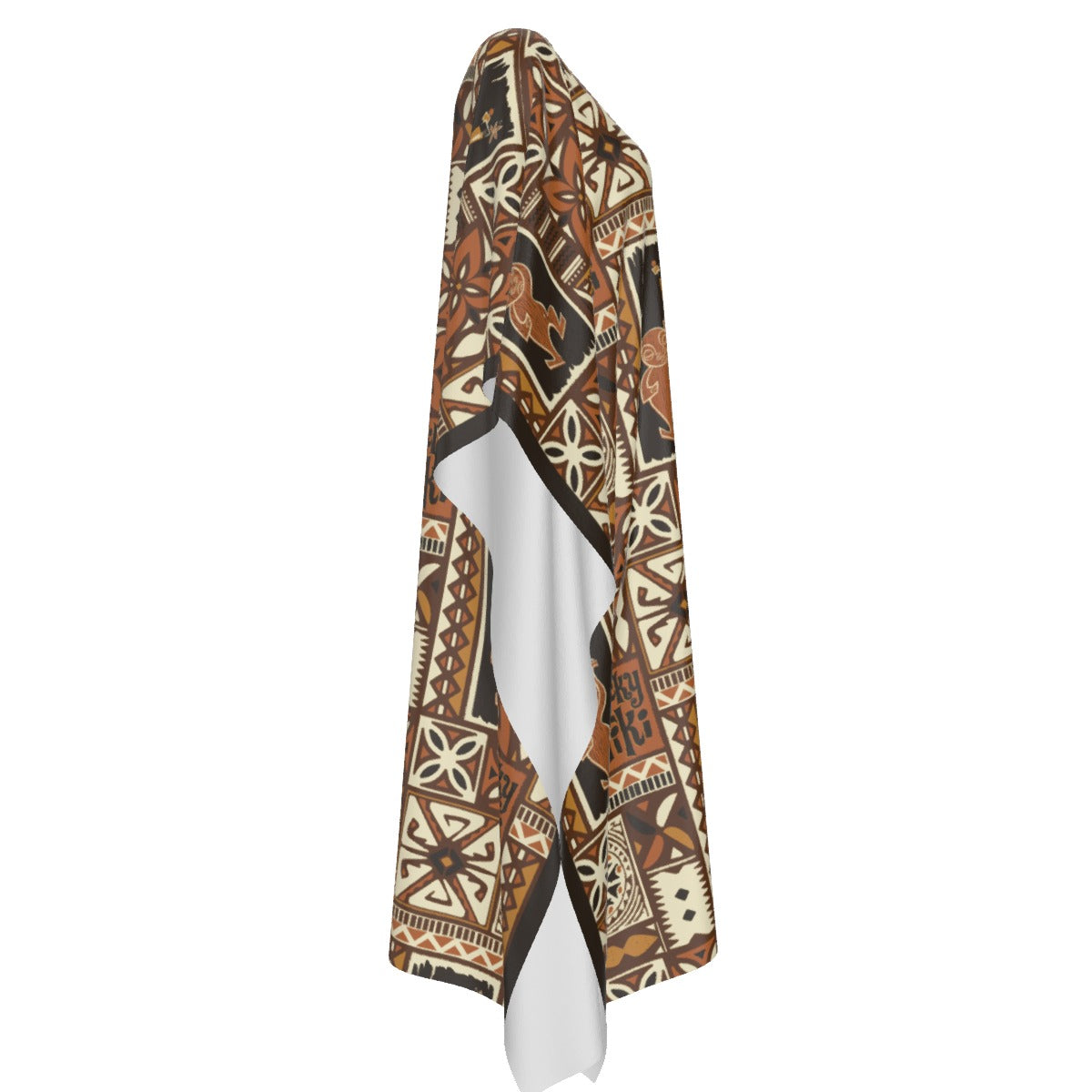 Simple Caftan - Lucky Tiki: Brown + Orange