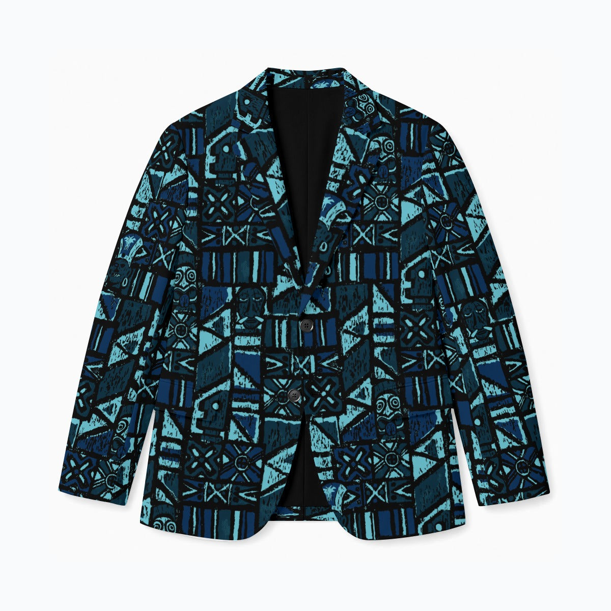 Aloha Blazer-Shelter Island Tapa: Blue