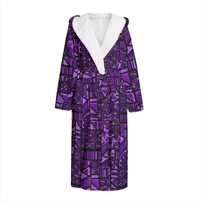 The Aloha Bathrobe – Shelter Island Tapa: Passion Flower