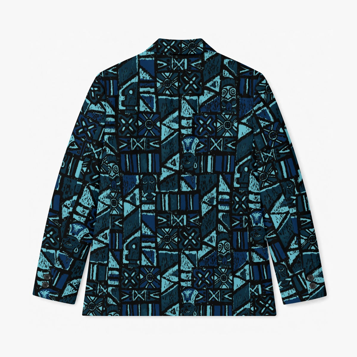 Aloha Blazer-Shelter Island Tapa: Blue