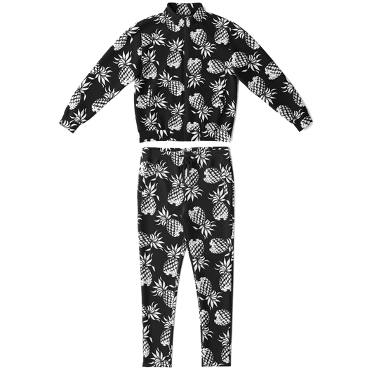 The Aloha Tracksuit – Pineapples of Eternity: Black+White