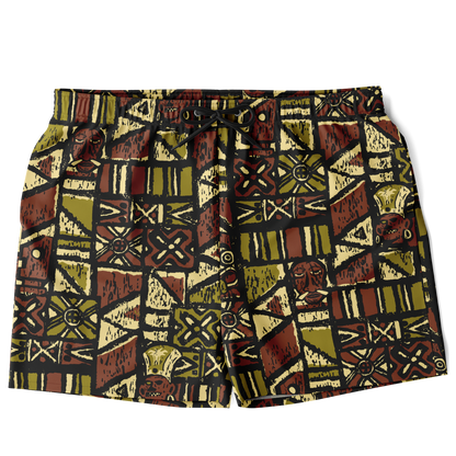 Swim Trunks – PLUS SIZE – Shelter Island Tapa: Jungle Trail