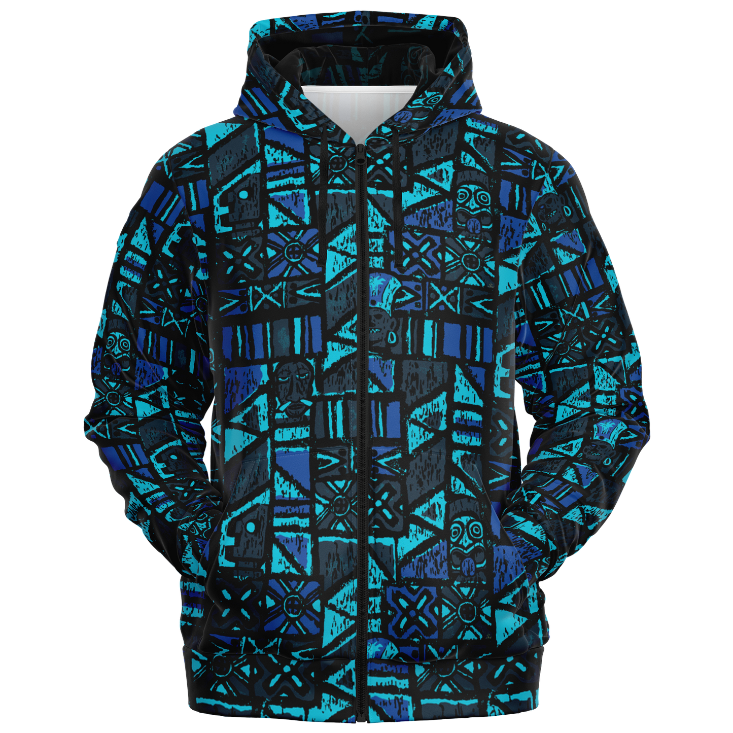 The Aloha Hoodie – Shelter Island Tapa: Midnight Lagoon