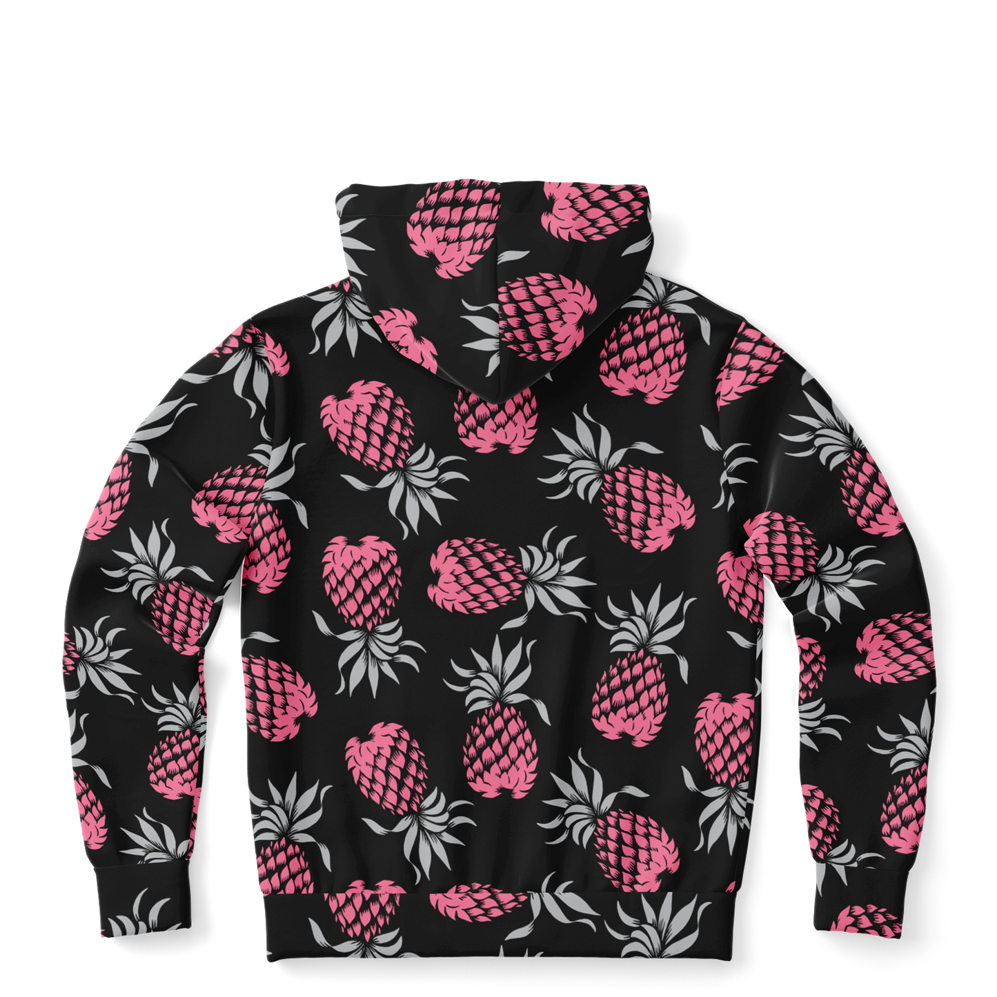 The Aloha Hoodie – Pineapples of Eternity: Black+Grey+Pink