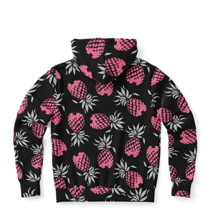 The Aloha Hoodie – Pineapples of Eternity: Black+Grey+Pink