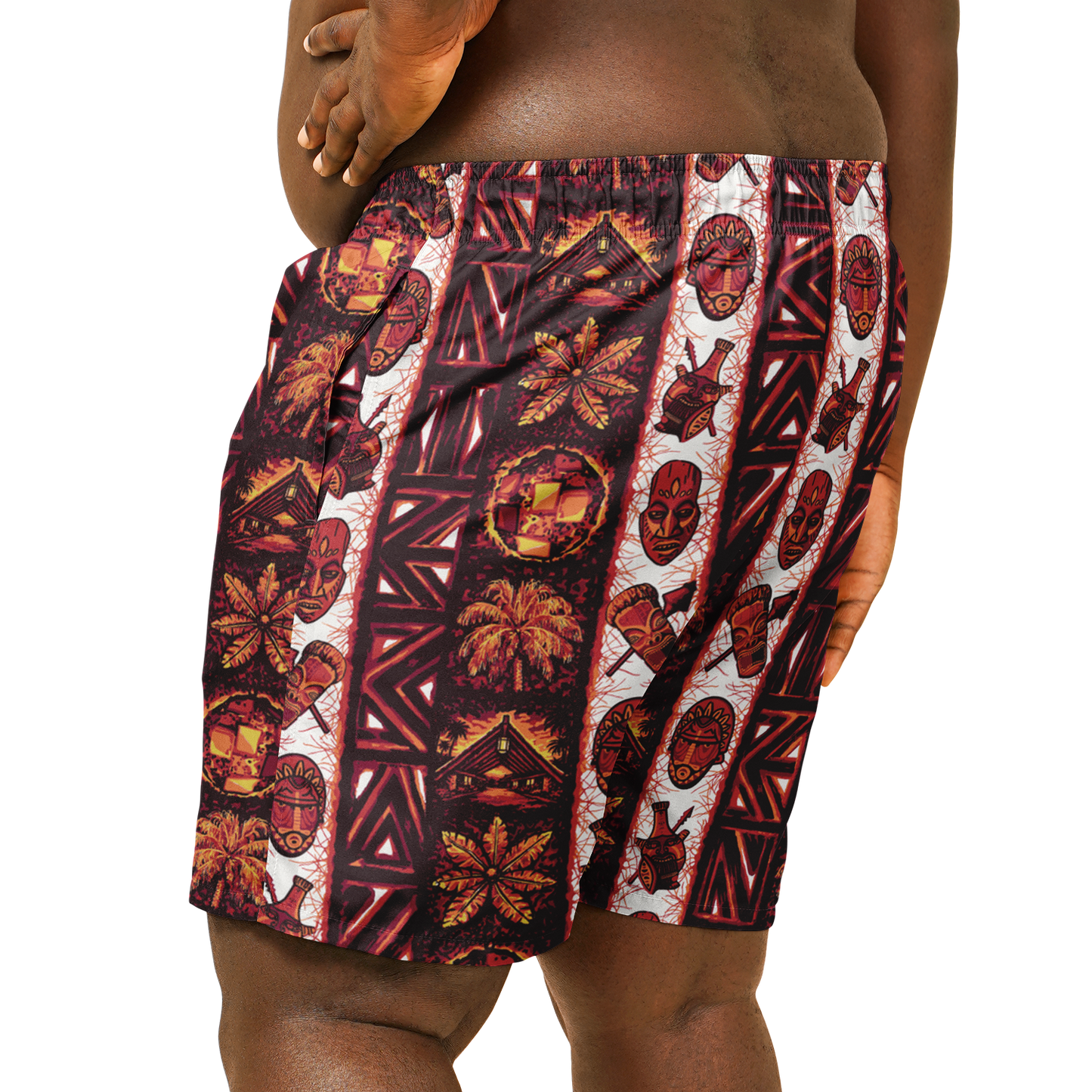 Swim Trunks – PLUS SIZE– Caliente: Red