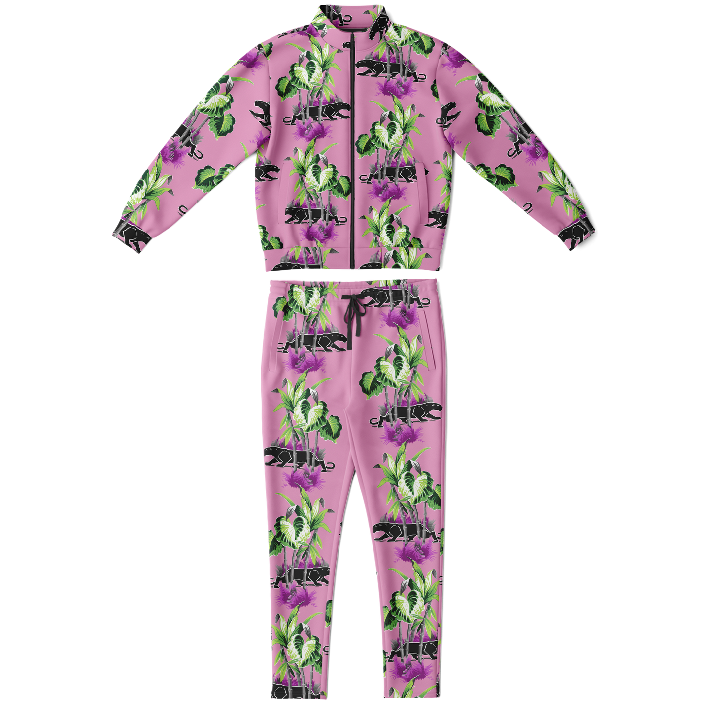 The Aloha Tracksuit – Jungle Cat: Pink+Black