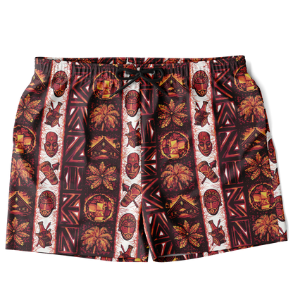 Swim Trunks – PLUS SIZE– Caliente: Red