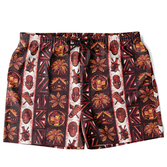 Swim Trunks – PLUS SIZE– Caliente: Red