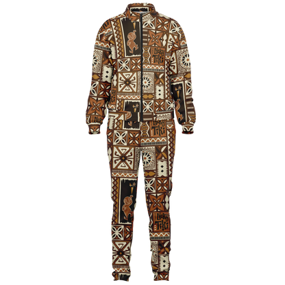The Aloha Tracksuit – LuckyTiki: Brown+Orange