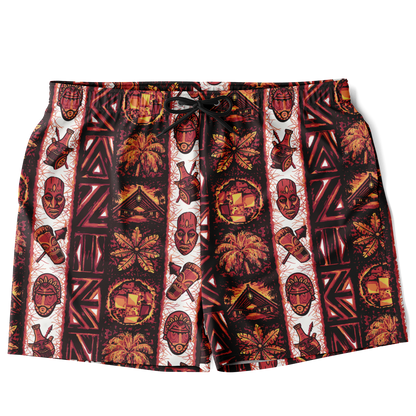 Swim Trunks – PLUS SIZE– Caliente: Red