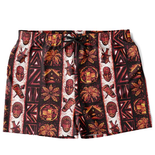 Swim Trunks – PLUS SIZE– Caliente: Red