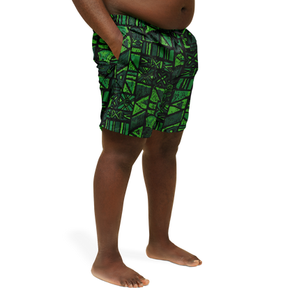 Swim Trunks – PLUS SIZE – Shelter Island Tapa: Fern Grotto