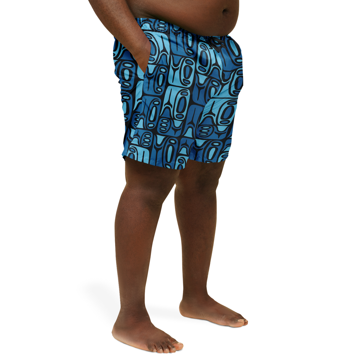 Swim Trunks – PLUS SIZE – Circa70: Dark Blue+Light Blue