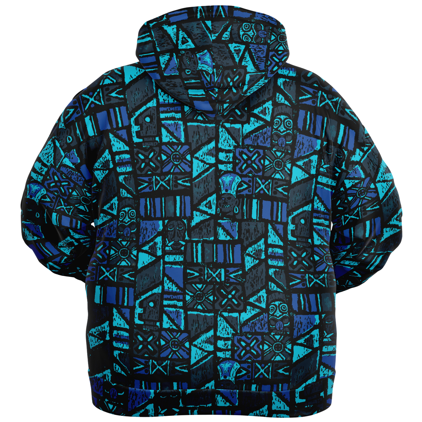 The Aloha Hoodie - PLUS-SIZE – Shelter Island Tapa: Midnight Lagoon